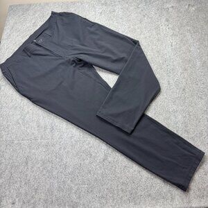 Public Rec All Day Everyday Pants Men 40 x 32 Black Nylon Stretch Tapered